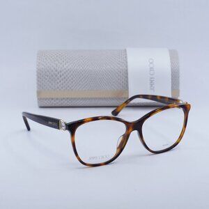 Jimmy Choo JC318/G 0086 00 Square 54mm Eyeglasses - Havana